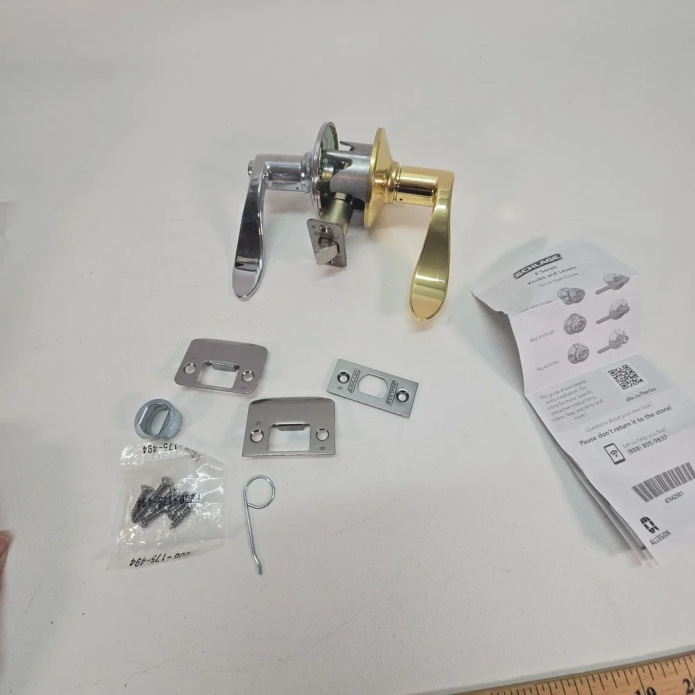 Schlage F40-ACC-605-625-RH‎ Bed/Bath Door Handle 16-210 Latch 10-063 Strike